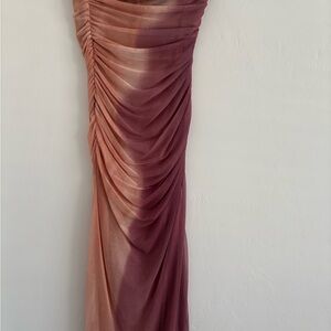 Zara Ombre Maxi Dress in Pink and Purple